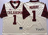 Youth Oklahoma Sooners 1 Kyler Murray White 47 Game Winning Streak College Football Jersey
